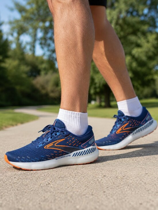 Brooks Other - Brooks Glycerin GTS 20 Men's 11 Navy Athletic Running Shoes 1103831D444 Multicol